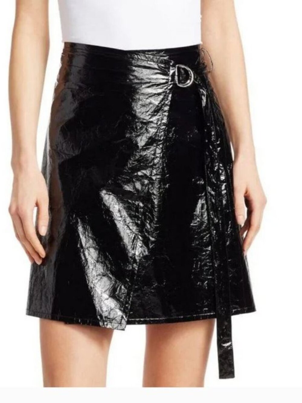 Helmut Lang Mylar Wrap Skirt Medium
